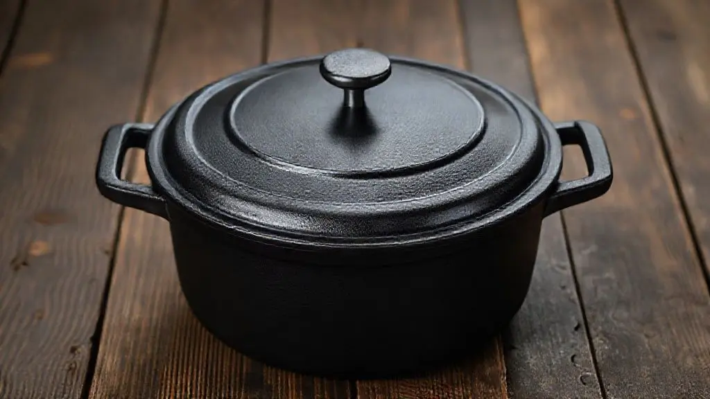 Panela de ferro fundido ideal para uso em fogão a lenha com design rústico e profissional.