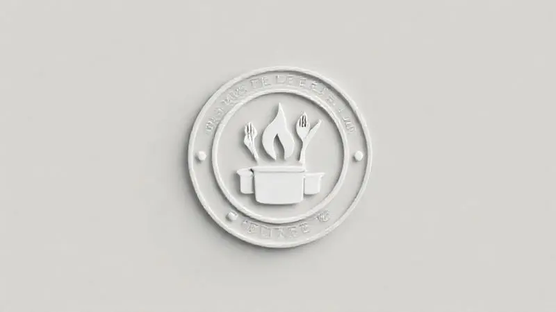 Render 3D de um emblema conceitual representando qualidade e confiabilidade de uma marca.