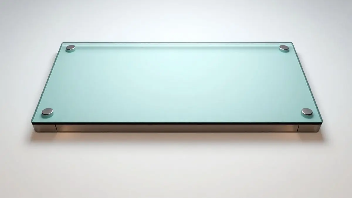 Cooktop de vidro com risco superficial ilustrando métodos de remoção de danos em superfície de fogão