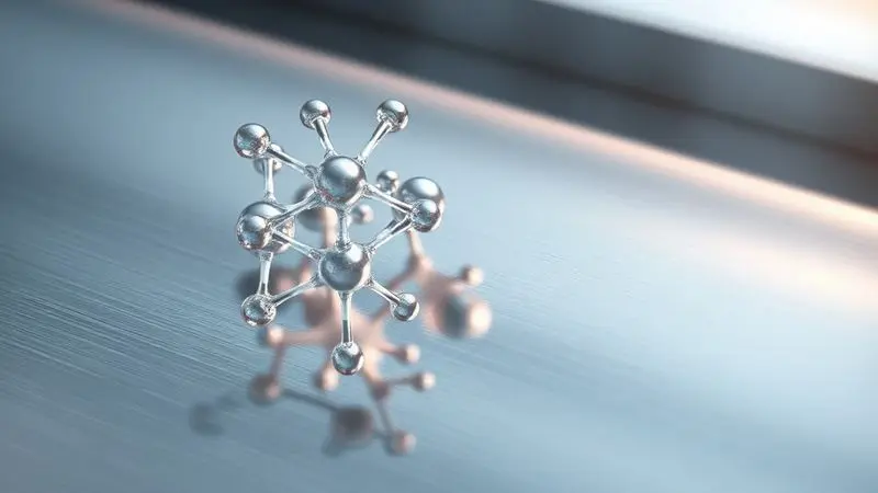 Ilustração artística de moléculas de adesivo colando-se a superfície de eletrodoméstico em visualização microscópica